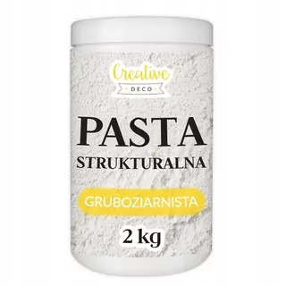 Hrubozrnná biela štrukturálna pasta pre 3D štruktúry a efekty, 2kg